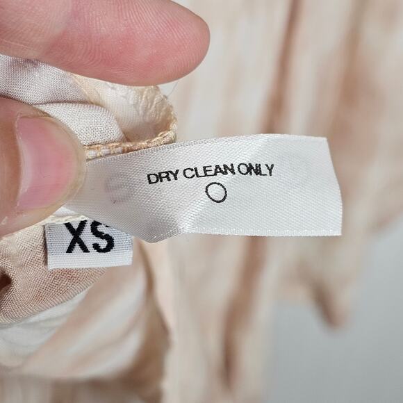 Blue Life Wild and Free Romper Size XS Sand Tie-Dye Rayon Beach Vacation Boho - Picture 7 of 8